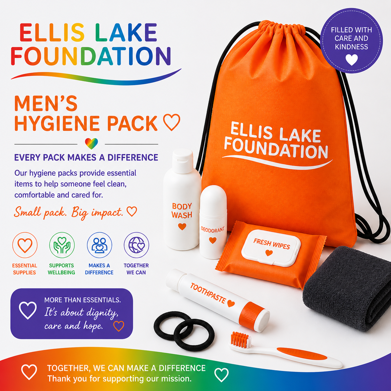Male Hygiene Pack (Orange)
