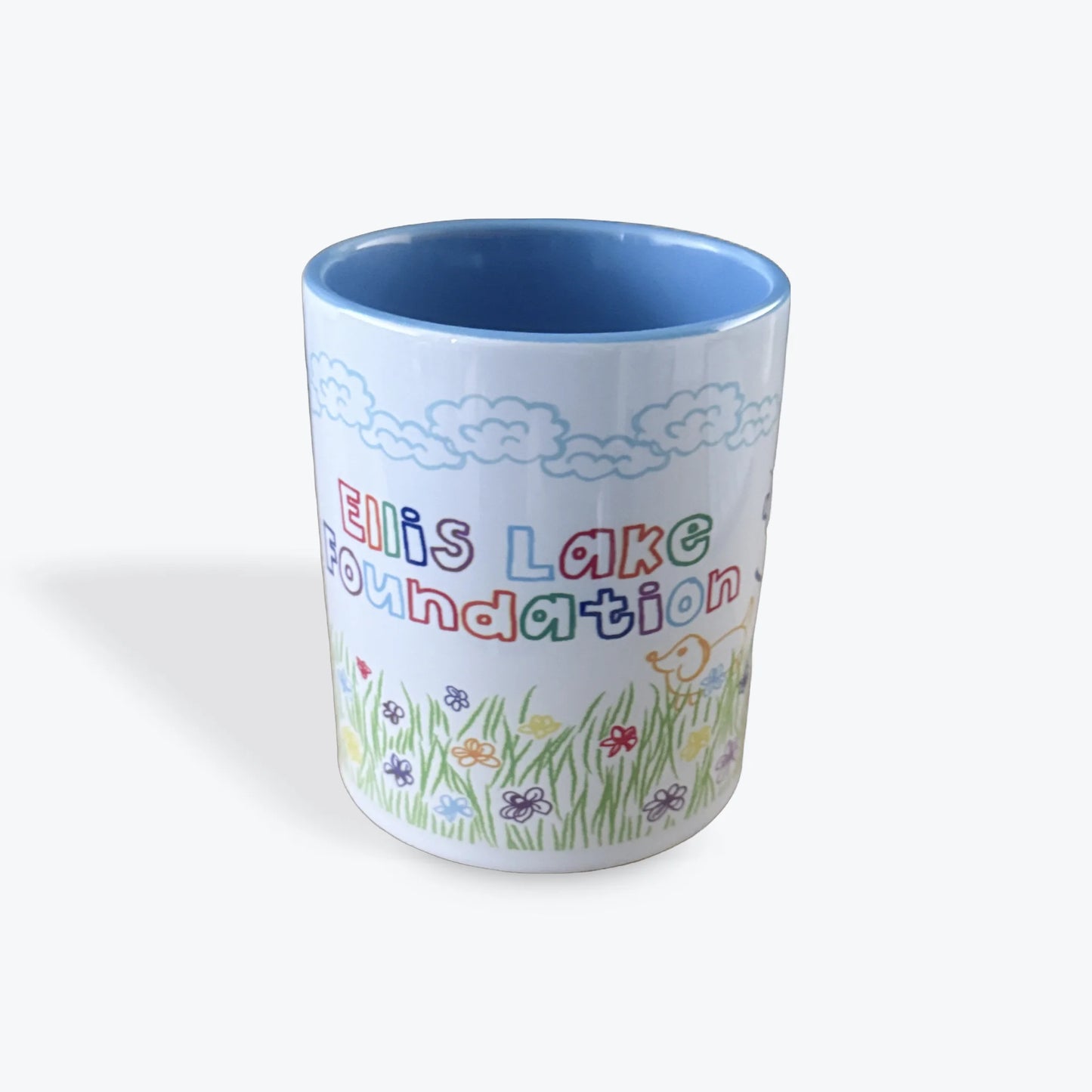 Ellis Lake Foundation Mug White and Blue