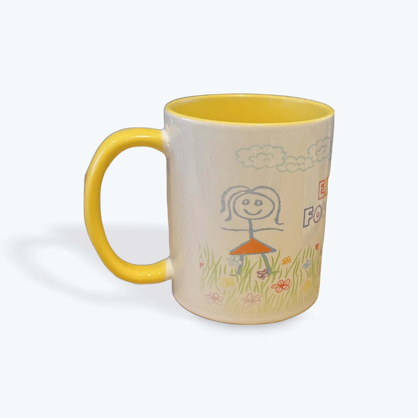 Ellis Lake Foundation Mug White and Yellow