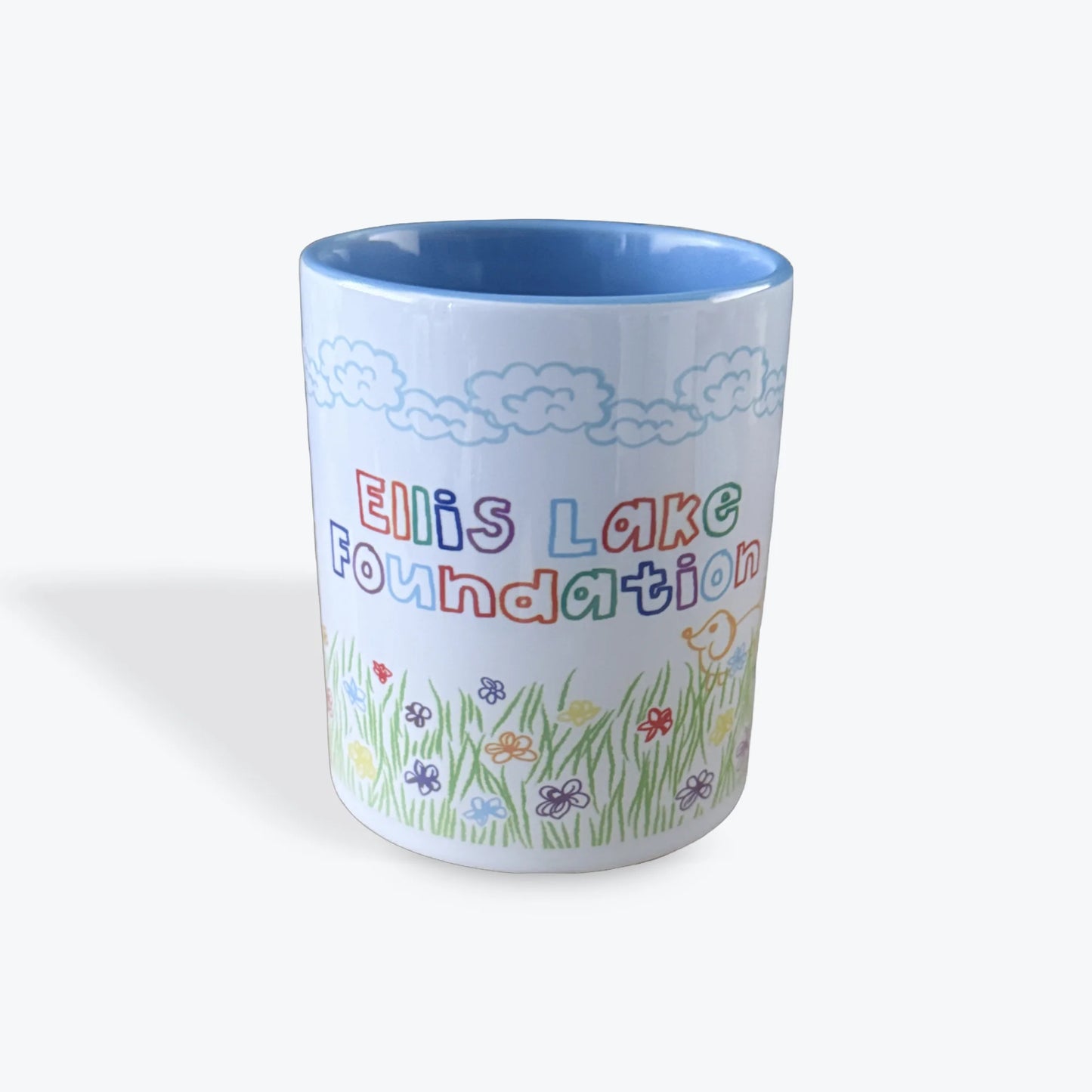 Ellis Lake Foundation Mug White and Blue
