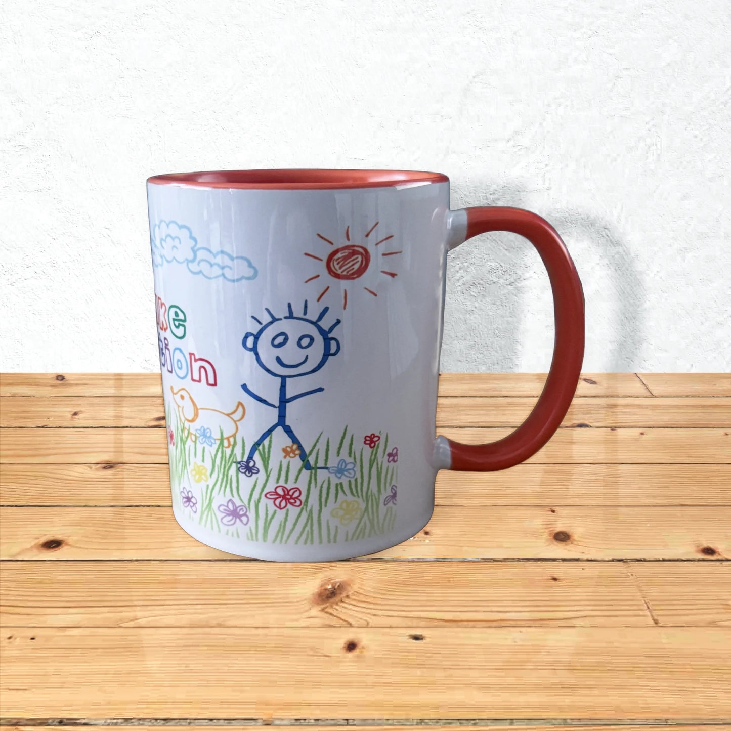 Ellis Lake Foundation Mug White and Orange